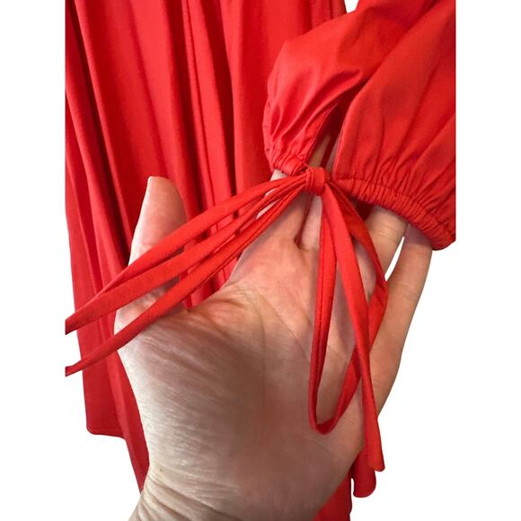 Caroline Constas Red Lena Wrap Ruffle High-Low Dress Size XS – $695 Retail - Picture 8 of 10